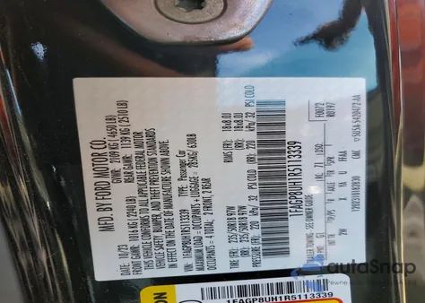 2024 Ford Mustang z USA, uszkodzony, nr VIN 1FAGP8UH1R5113339